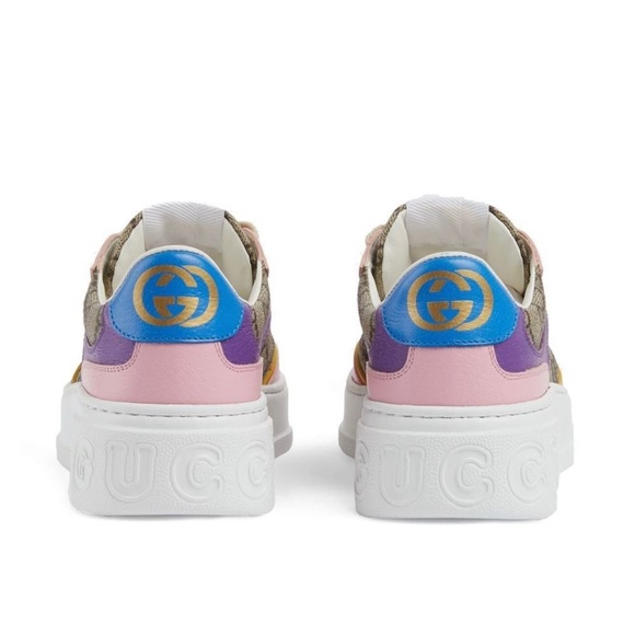 GUCCI Chunky GG supreme logo leather sneakers - Picture 2 of 5